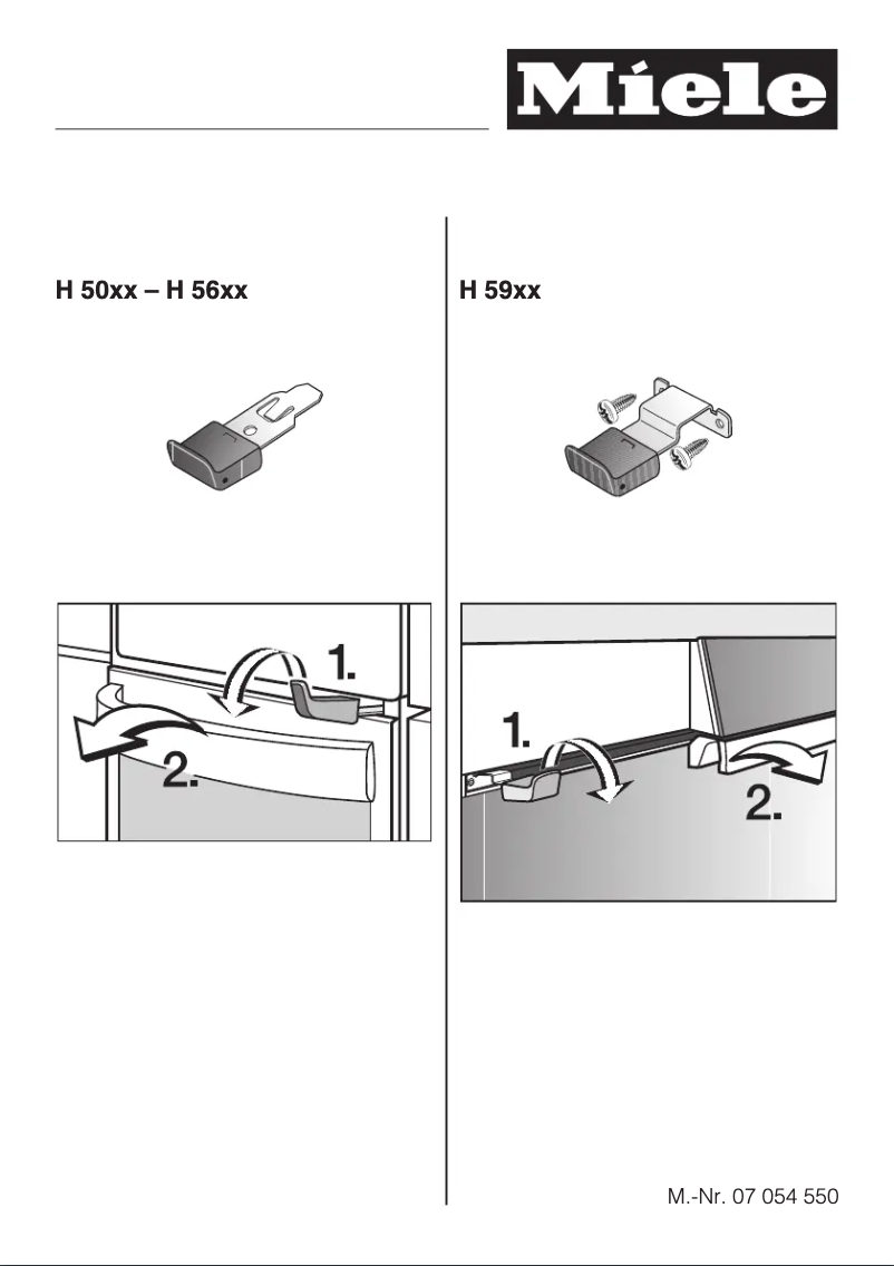 Page 1 de la notice Manuel utilisateur Miele H 5140 B Marine