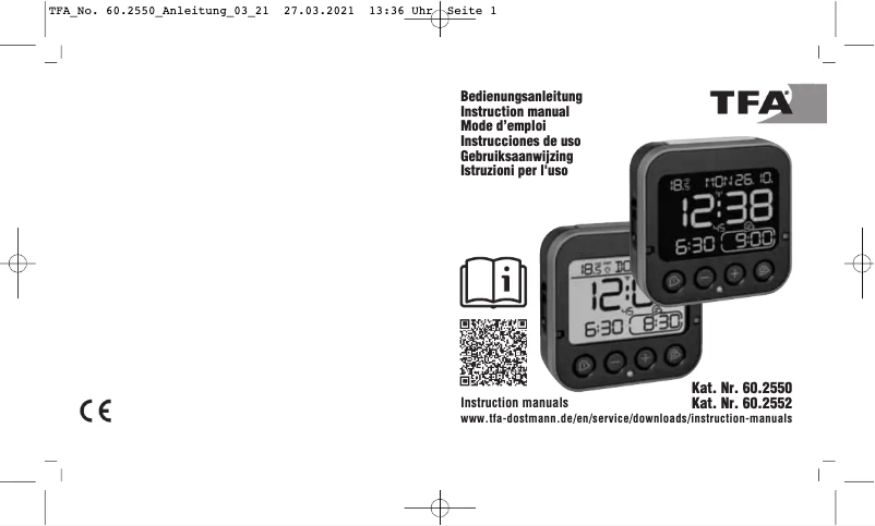 Image de la première page du manuel de l'appareil Bingo 60.2550.01