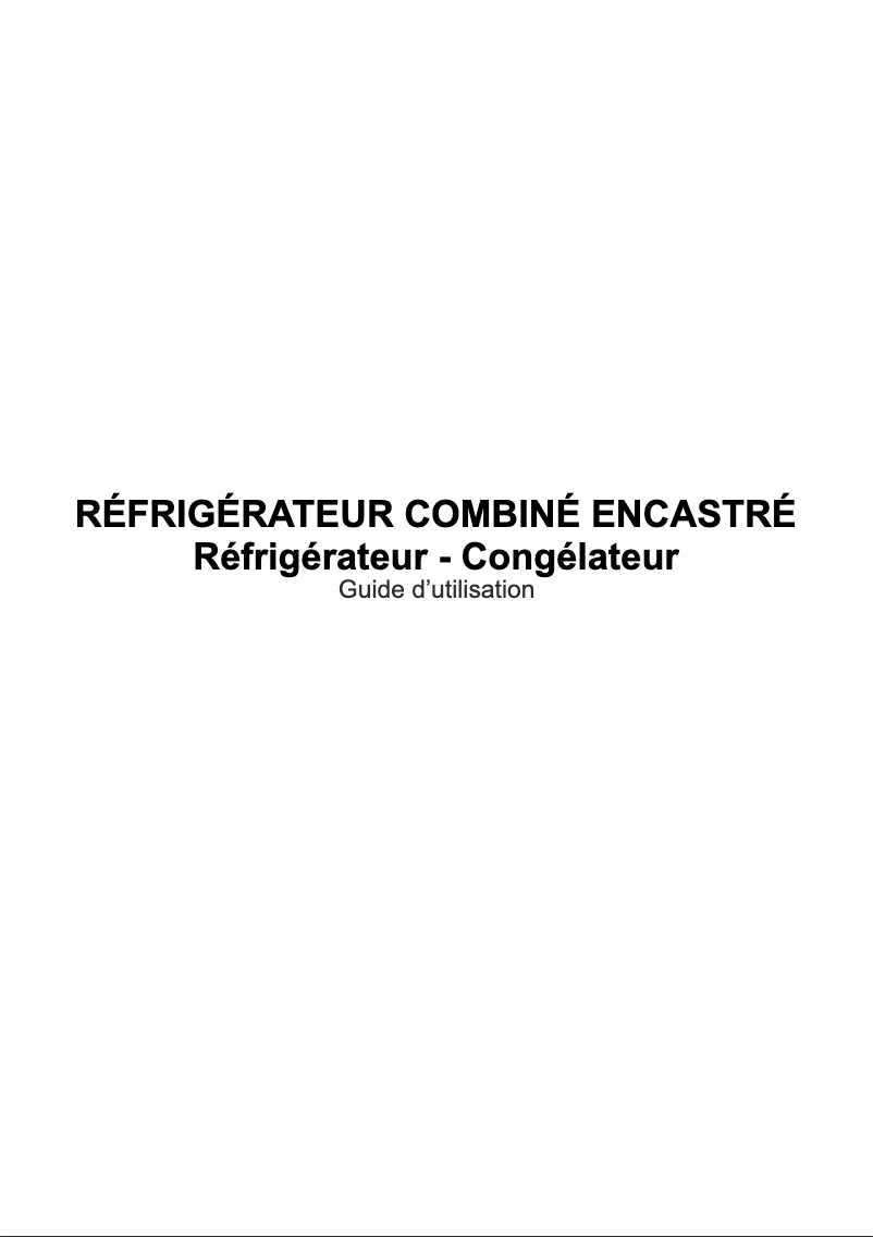 Image de la première page du manuel de l'appareil INT2P144