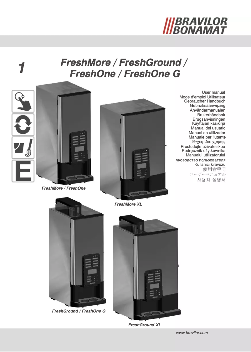 Page n°1 - Manuel utilisateur Bravilor FreshMore FM XL 330