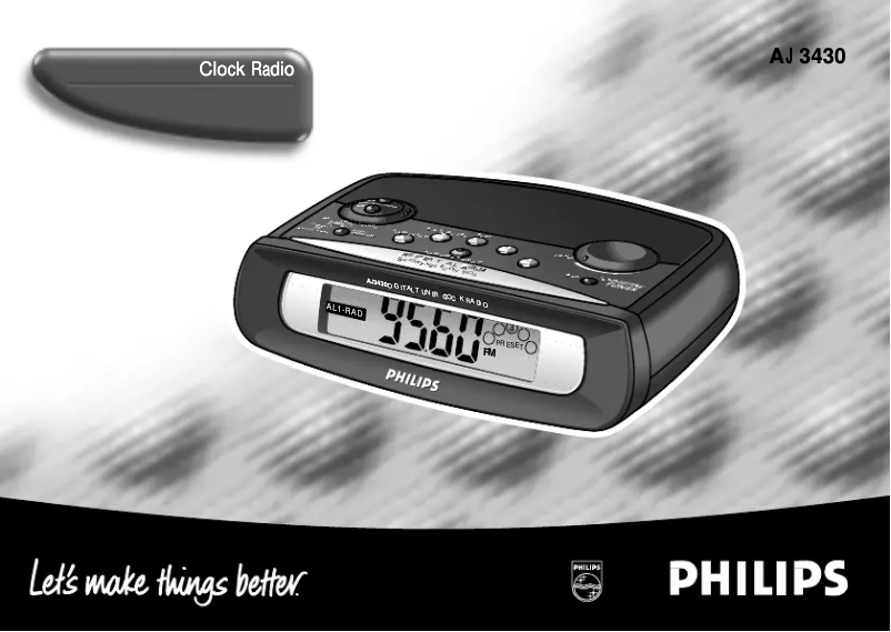 Page n°1 - Manuel utilisateur Philips AJ3431