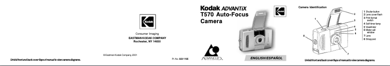Page 1 de la notice Manuel utilisateur Kodak Advantix T570