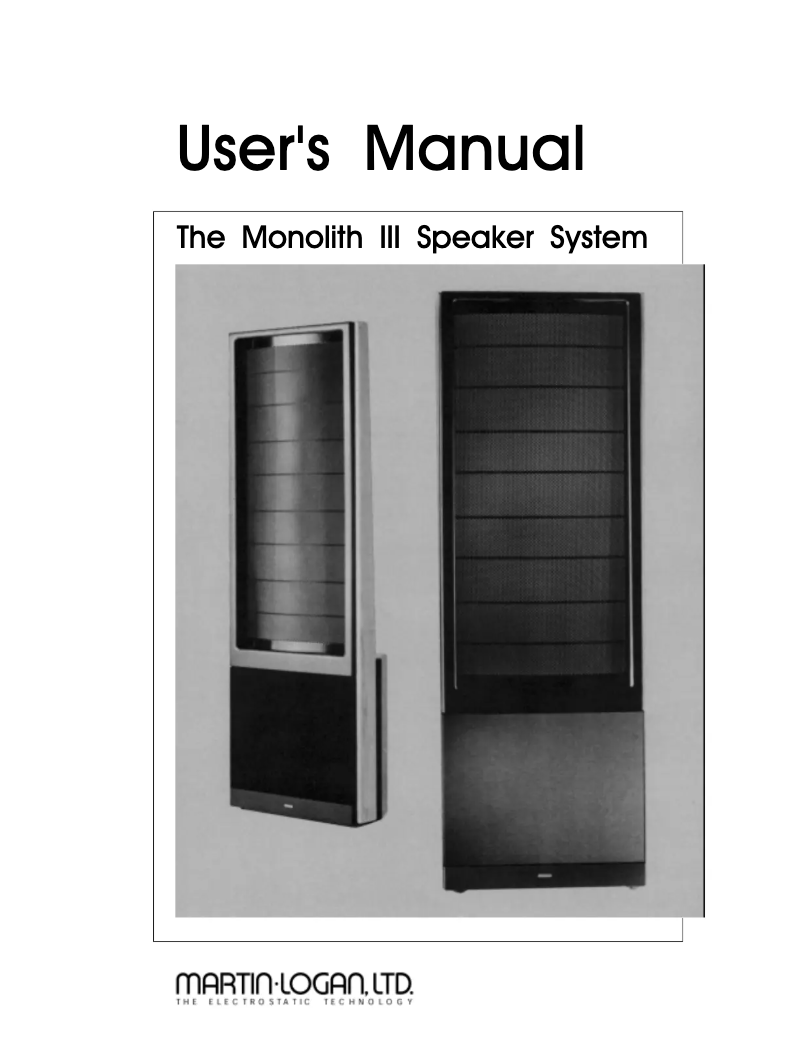 Imagen de la primera página del manual del dispositivo Monolith III