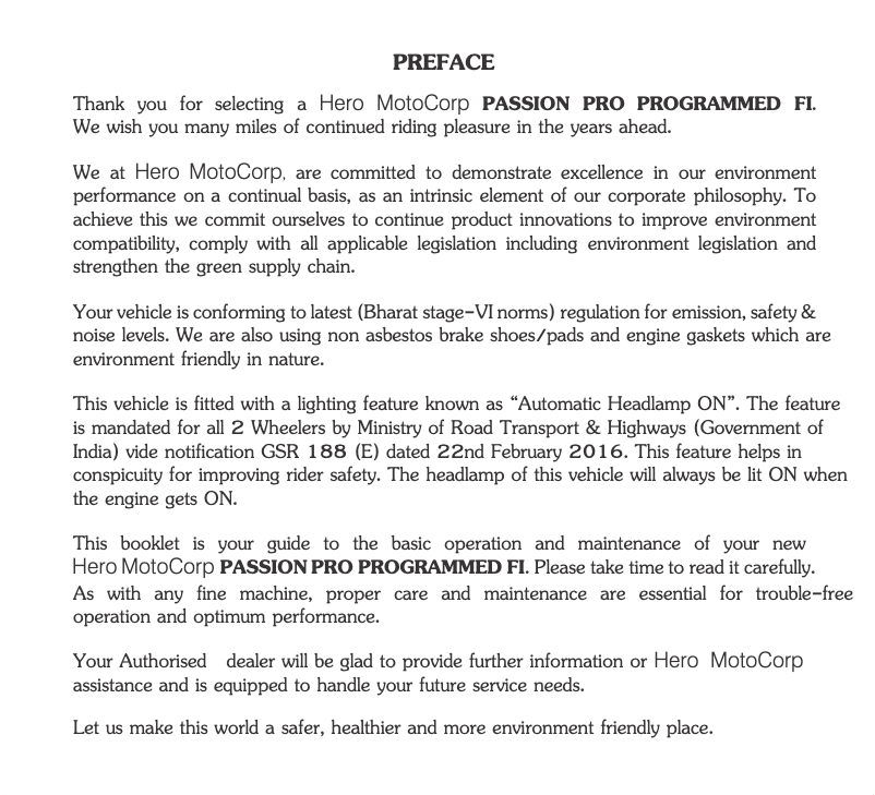 Página 1 del manual Manual de usuario Hero Passion Pro (2020)