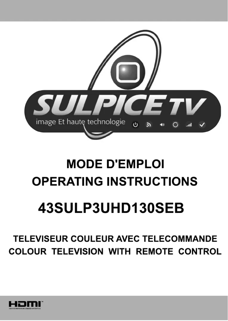 Page 1 de la notice Manuel utilisateur Sulpice 43SULP3UHD130SEB