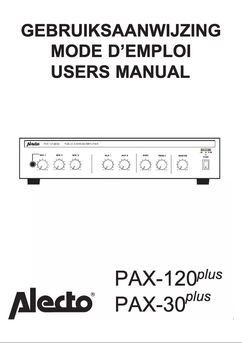 Imagen de la primera página del manual del dispositivo PAX-120 Plus