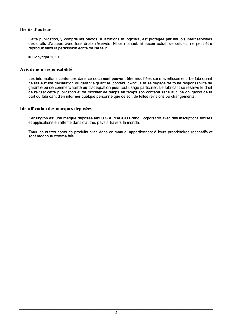 Page 1 de la notice Manuel utilisateur LG BS254