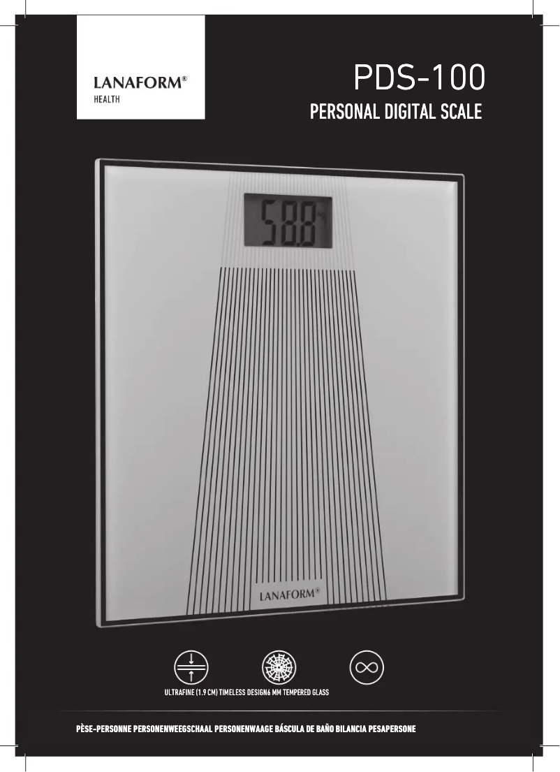 Page n°1 - Manuel utilisateur Lanaform PDS-100