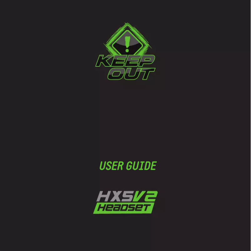 Página 1 del manual Manual de usuario KeepOut HX5V2