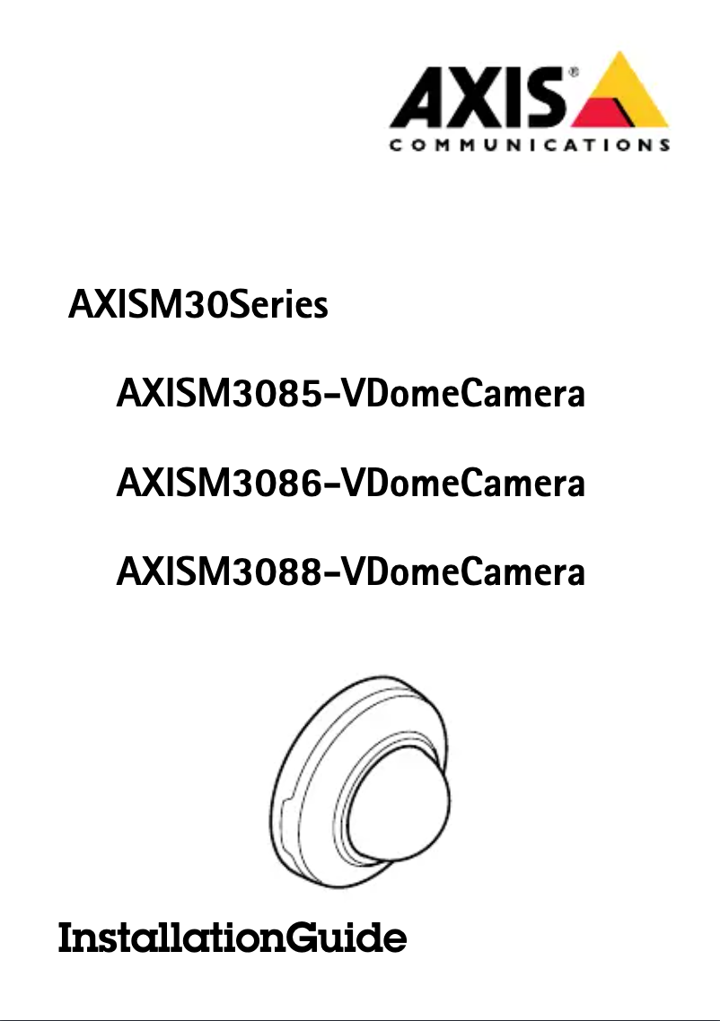 Image de la première page du manuel de l'appareil M3085-V