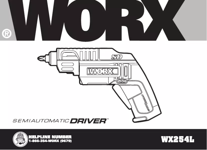 Page n°1 - Manuel utilisateur Worx WX254L