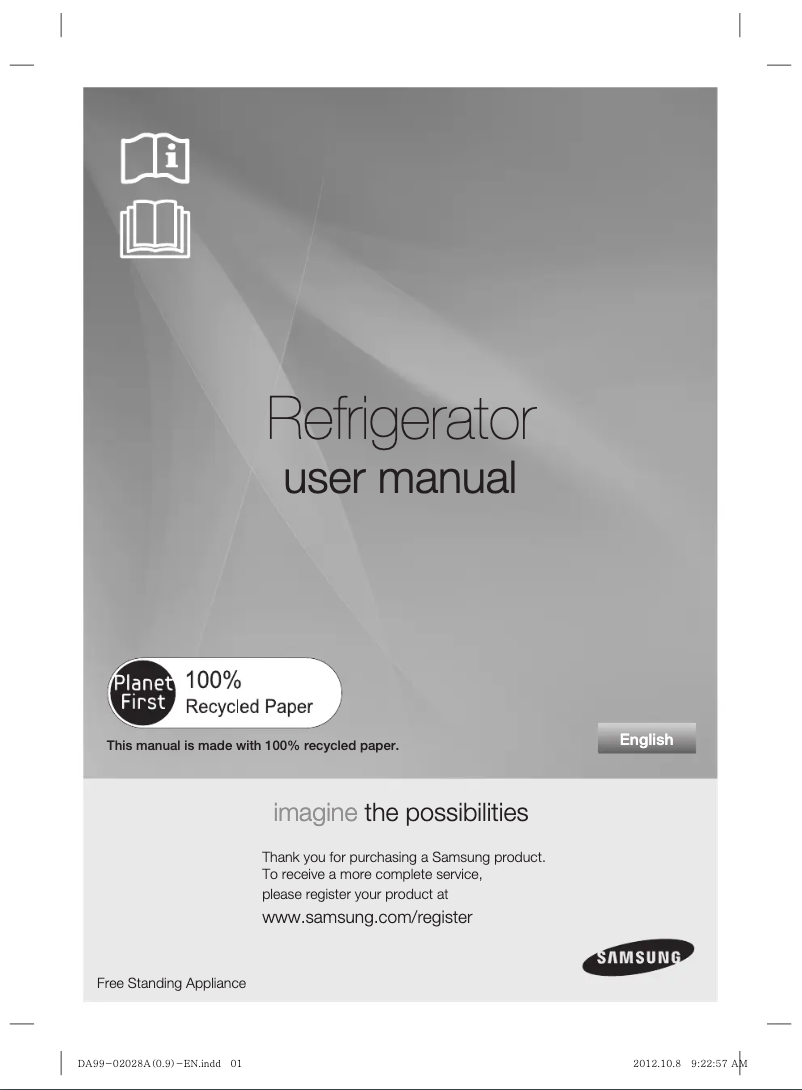 Image de la première page du manuel de l'appareil RS21HNLBG