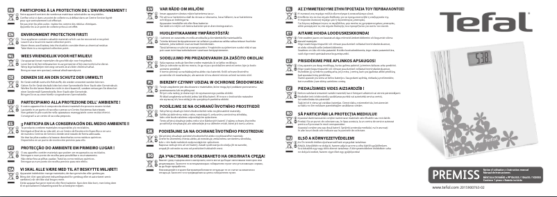 Image de la première page du manuel de l'appareil Premiss PP1040