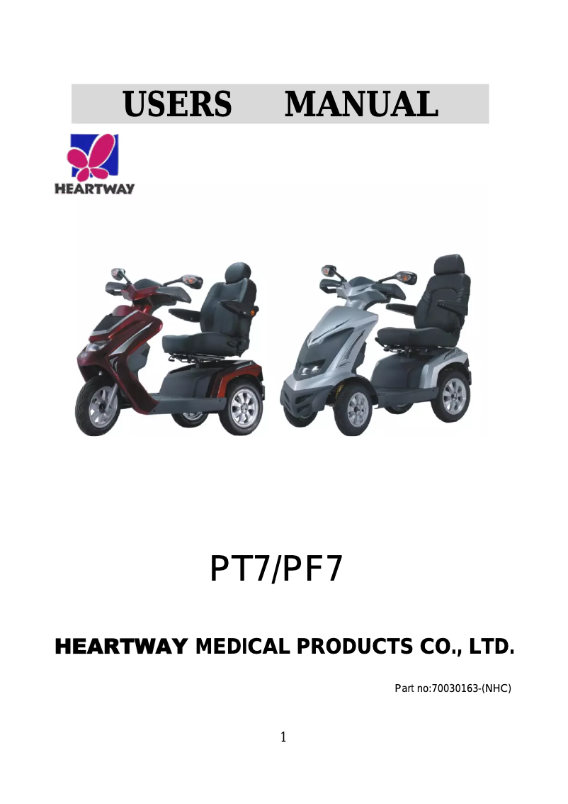 Image de la première page du manuel de l'appareil PF7