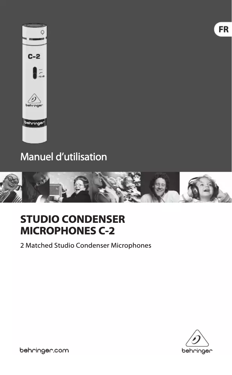 Página 1 del manual Manual de usuario Behringer C-2