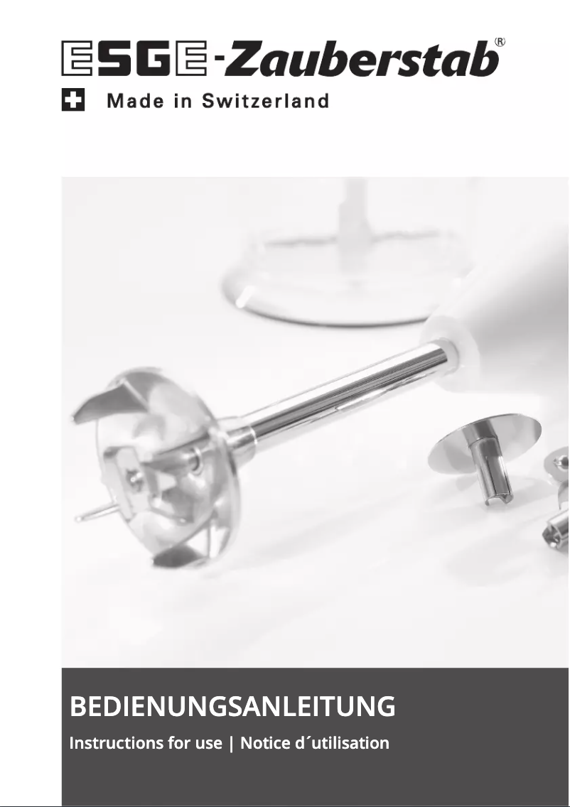 Page 1 de la notice Manuel utilisateur ESGE P 200 Profi