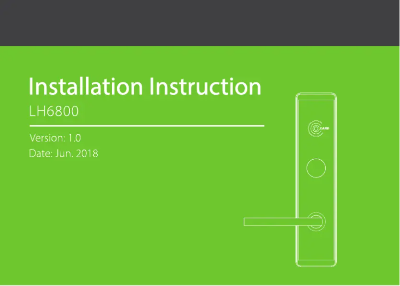 Page 1 de la notice Guide d'installation ZKTeco LH6800
