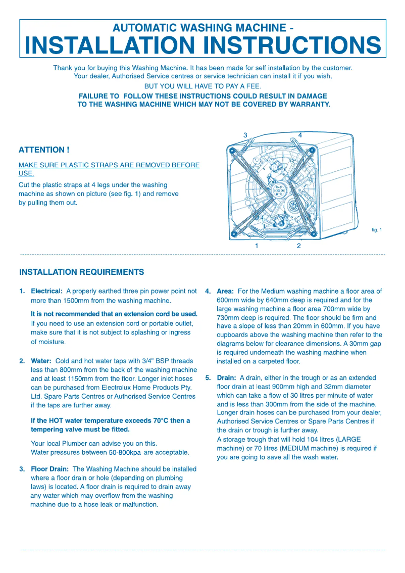 Image de la première page du manuel de l'appareil SWT5542