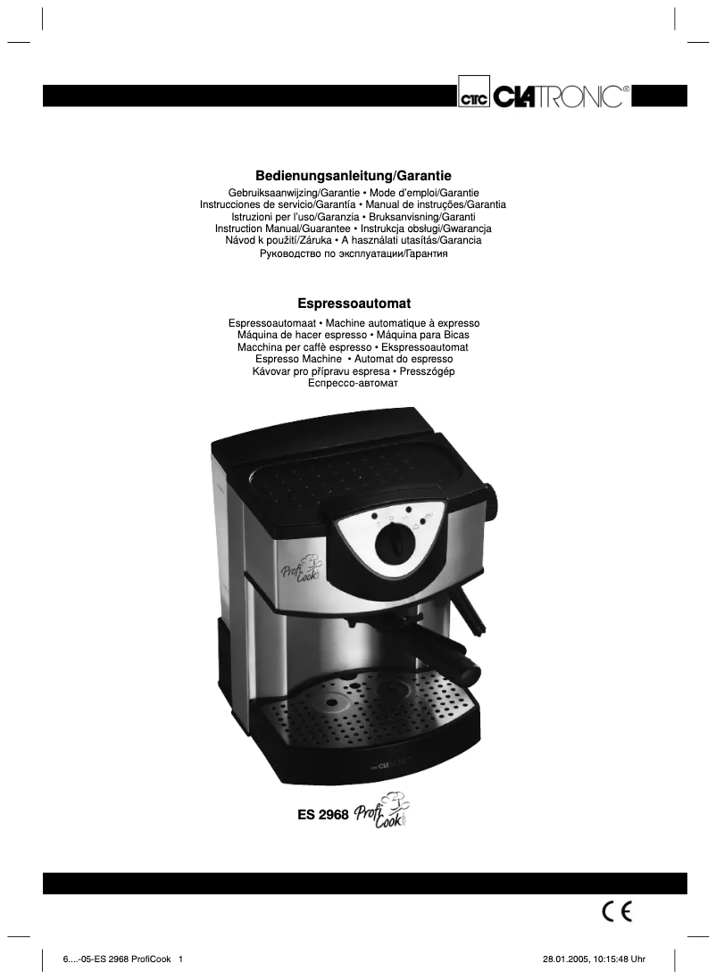 Image de la première page du manuel de l'appareil PC-KA 1010