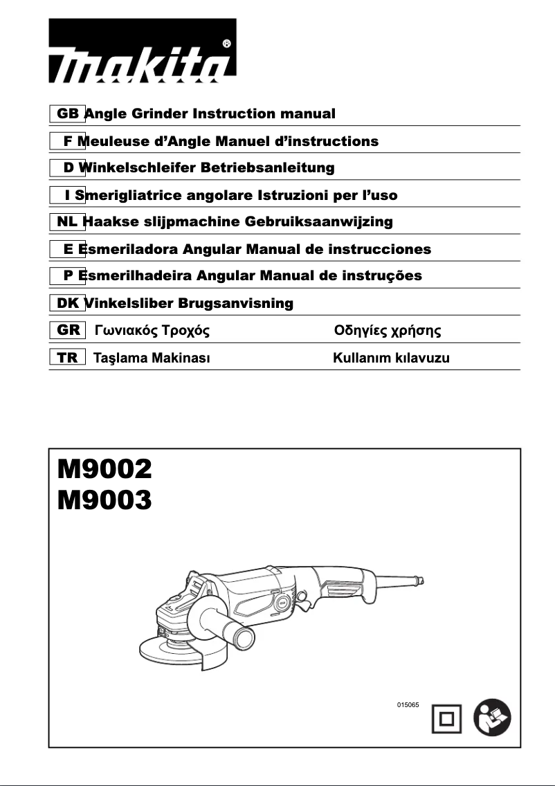 Page n°1 - Manuel utilisateur Makita M9003
