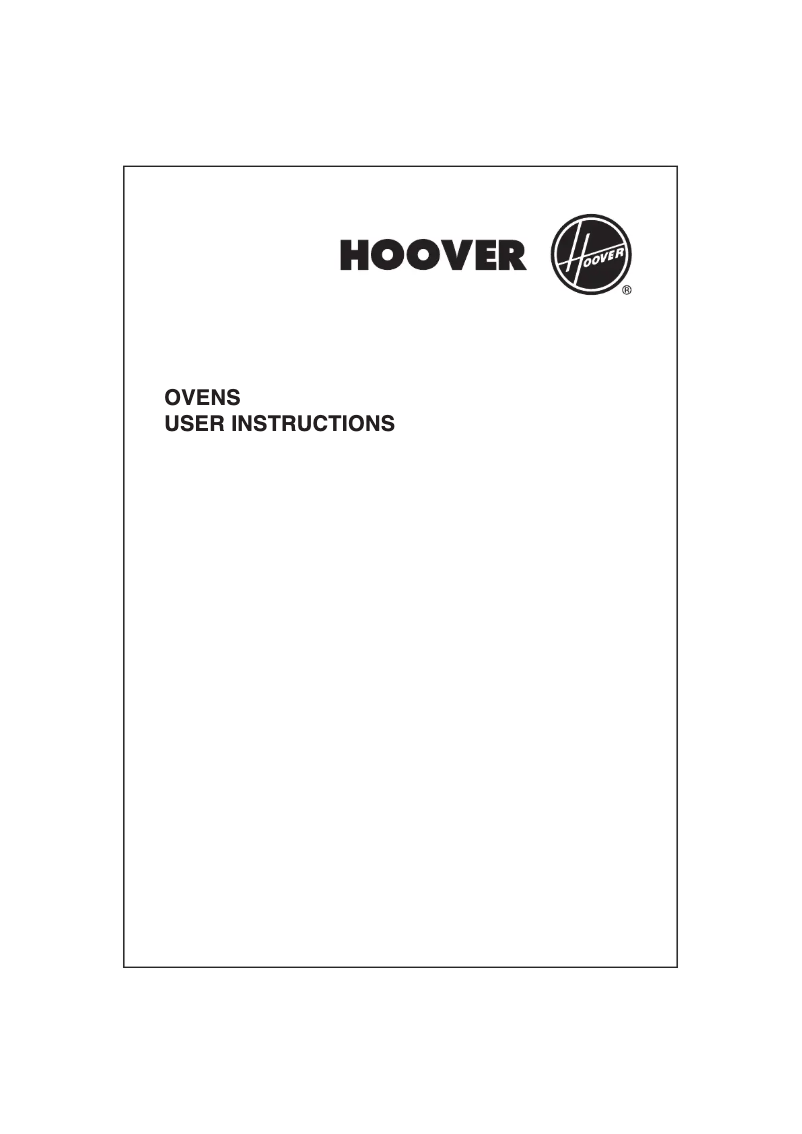 Page n°1 - Manuel utilisateur Hoover HDO885/1 X