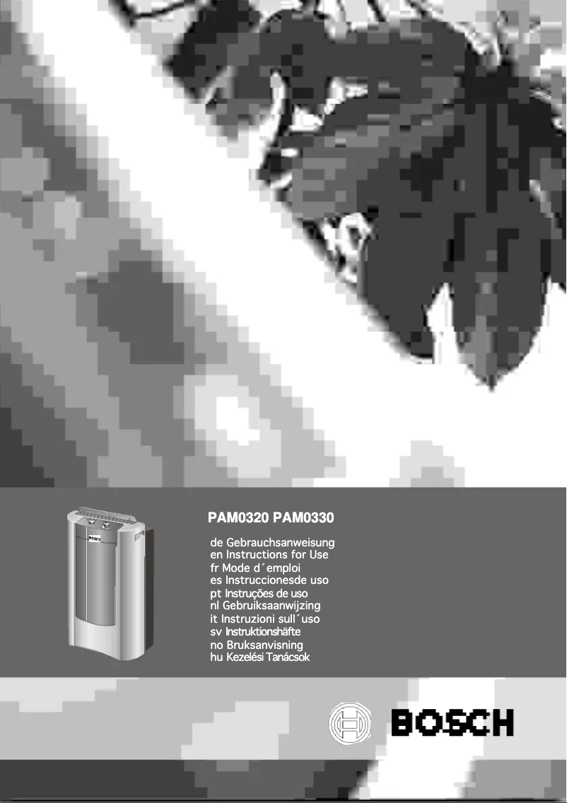 Página 1 del manual Manual de usuario Bosch PAM 0330