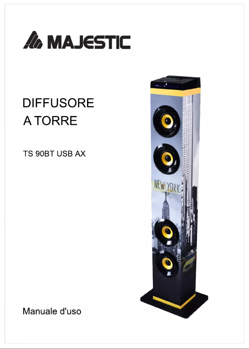 Image de la première page du manuel de l'appareil TS-90 BT USB AX