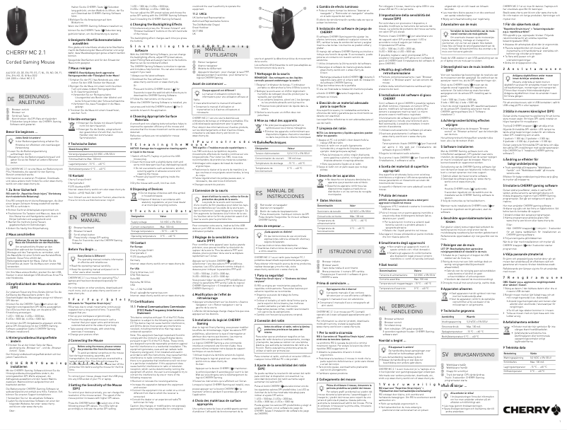 Image de la première page du manuel de l'appareil MC 2.1