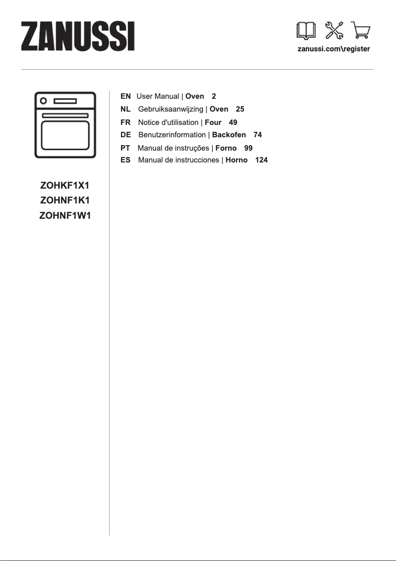 Page n°1 - Manuel utilisateur Zanussi ZOHNF1K1