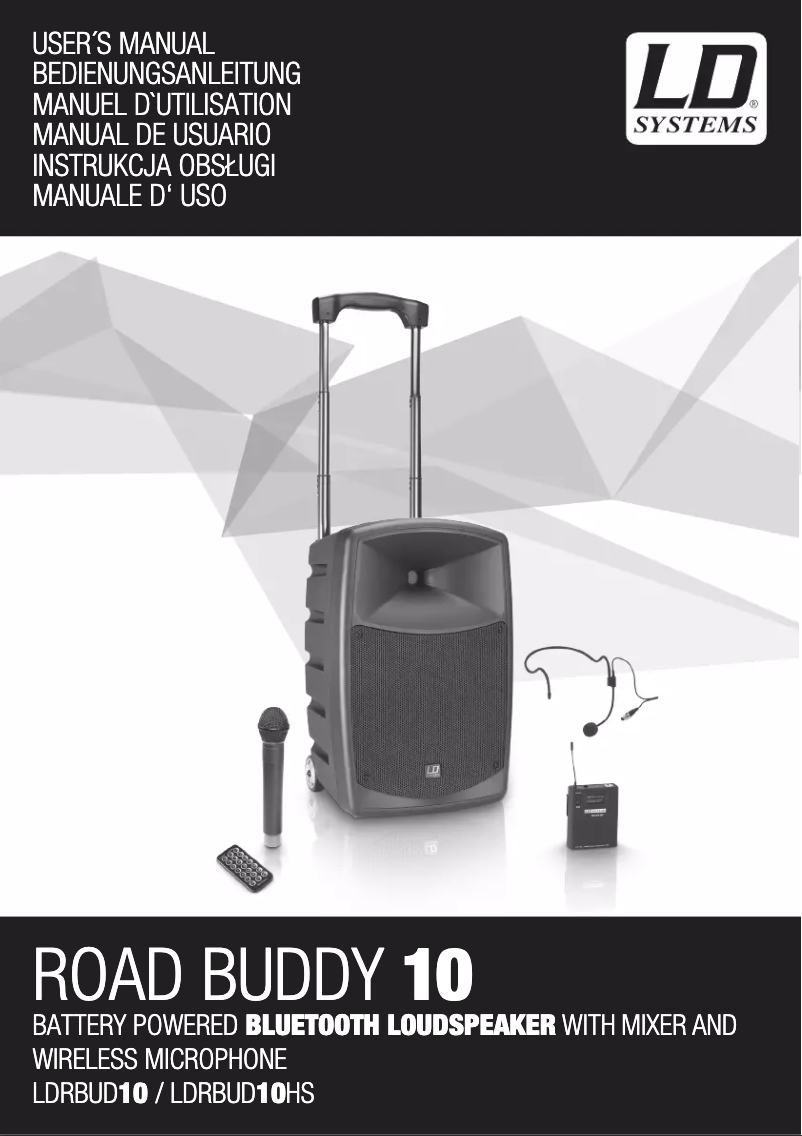 Page 1 de la notice Manuel utilisateur LD Systems Road Buddy 10