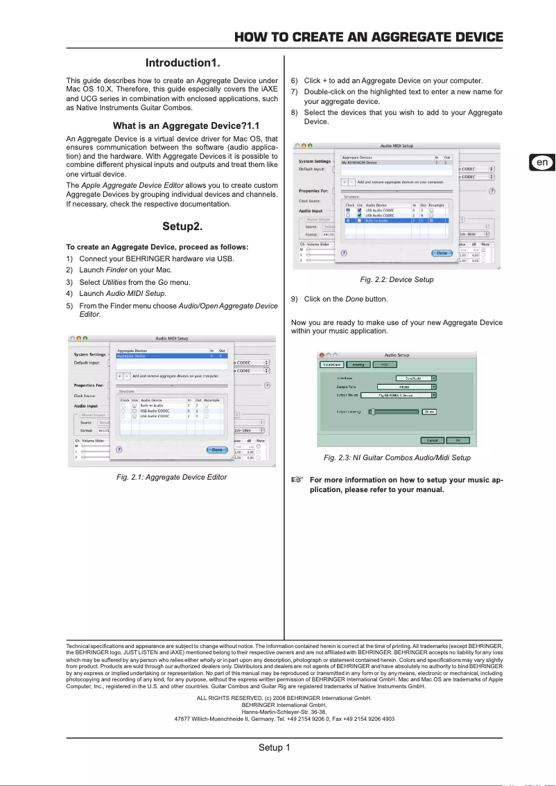 Page n°1 - Manuel utilisateur Bugera 6L6GC-4