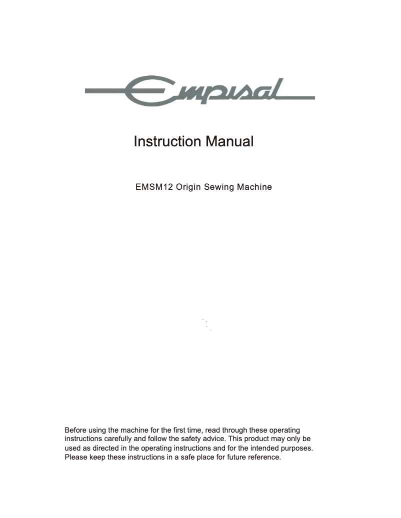 Page 1 de la notice Manuel utilisateur Empisal EMSM12