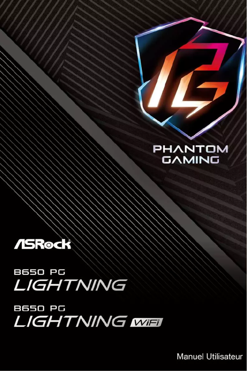 Page n°1 - Manuel utilisateur Asrock B650 PG Lightning WiFi
