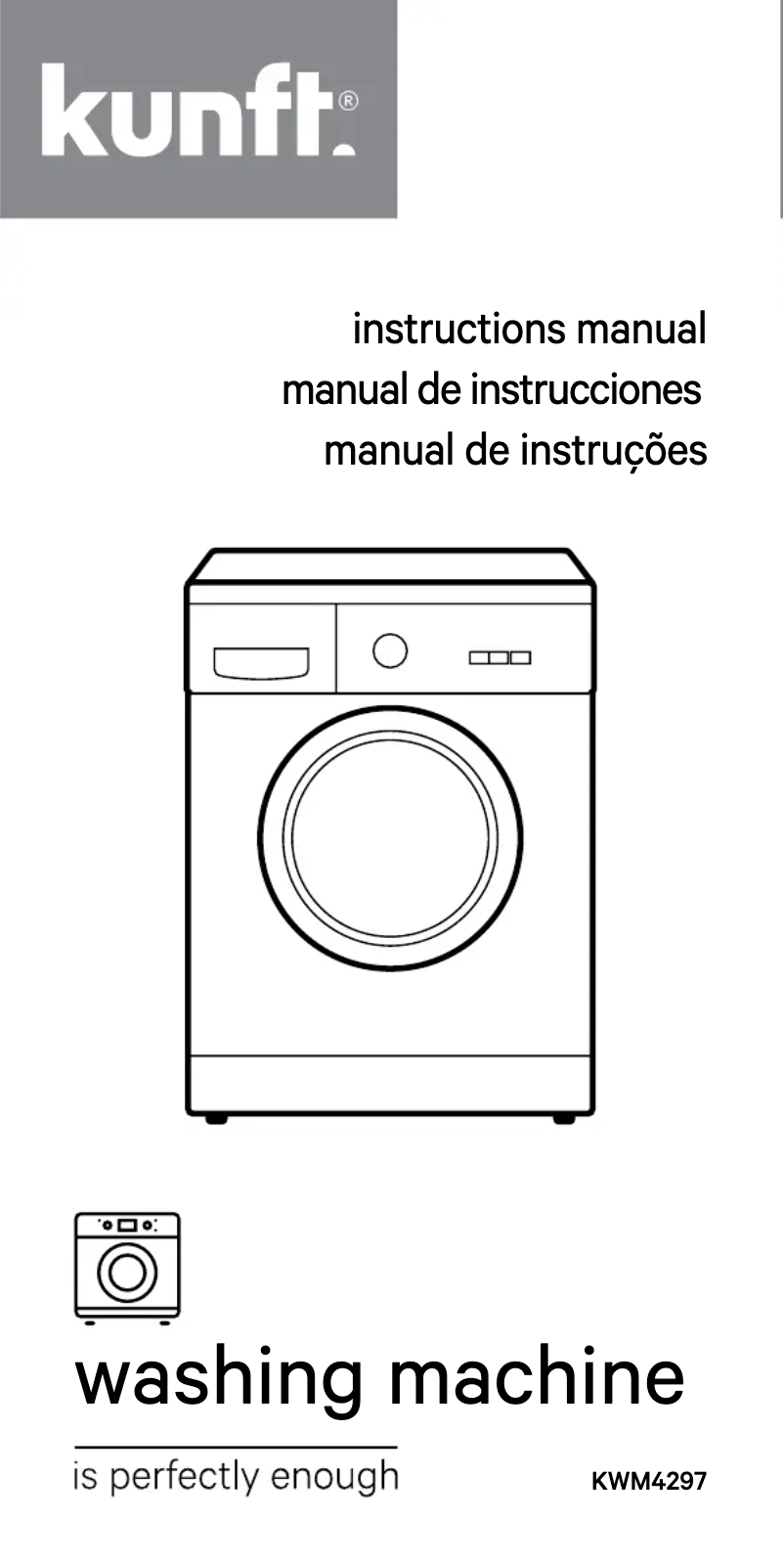 Página 1 del manual Manual de usuario Kunft KWM4297