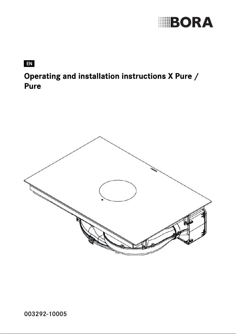 Page 1 de la notice Guide d'installation BORA Pure