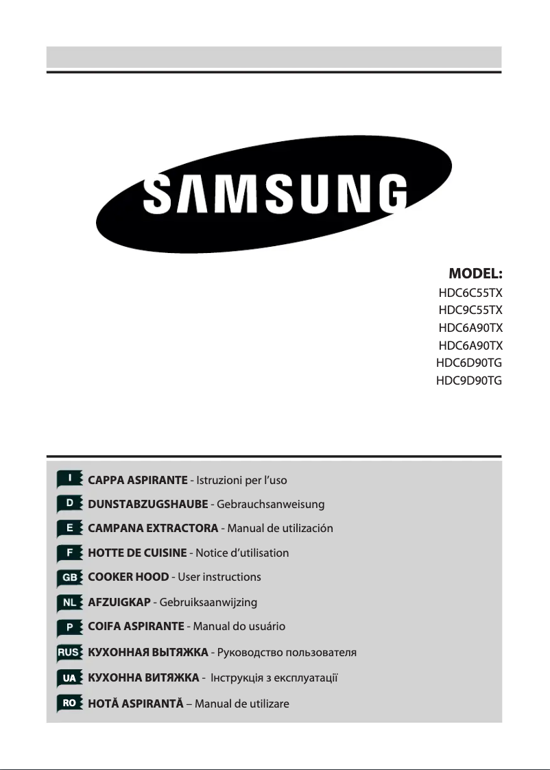 Page 1 de la notice Manuel utilisateur Samsung HDC6D90TG