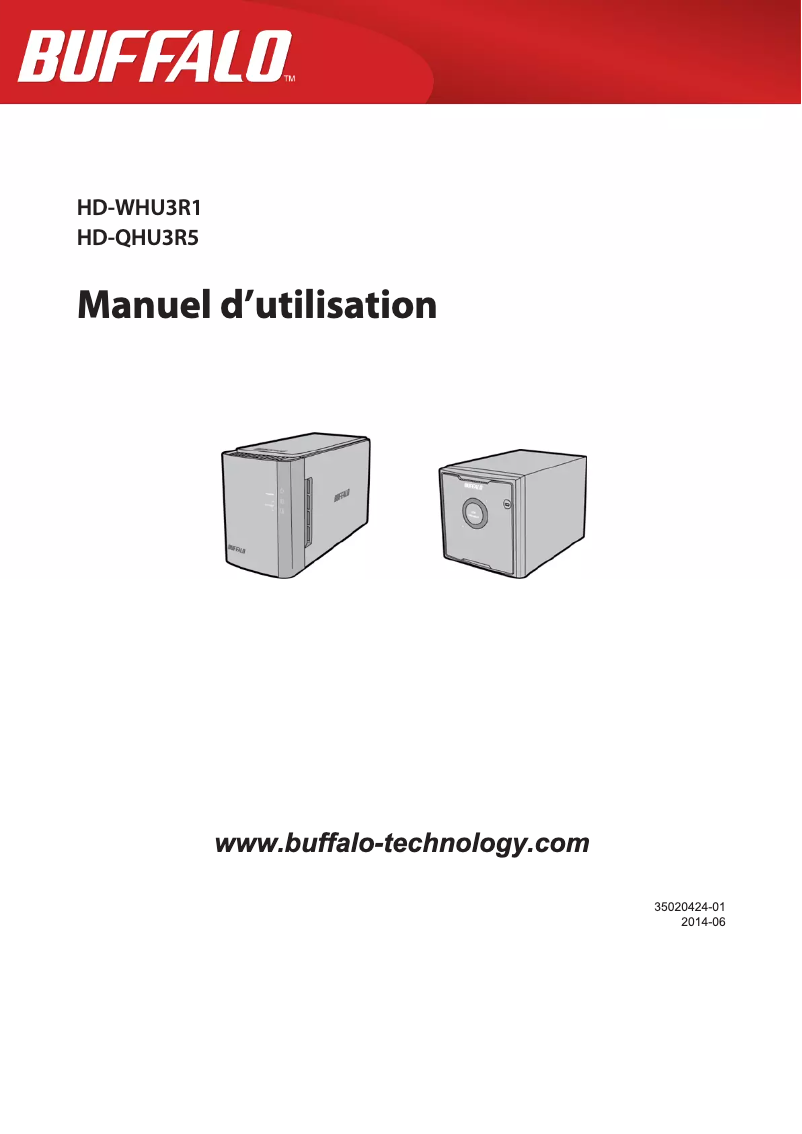 Image de la première page du manuel de l'appareil DriveStation Quad USB 3.0