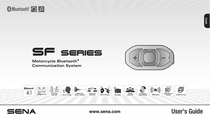 Page 1 de la notice Manuel utilisateur Sena SF4-02