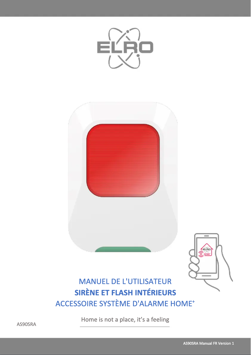 Página 1 del manual Manual de usuario Elro AS90SRA