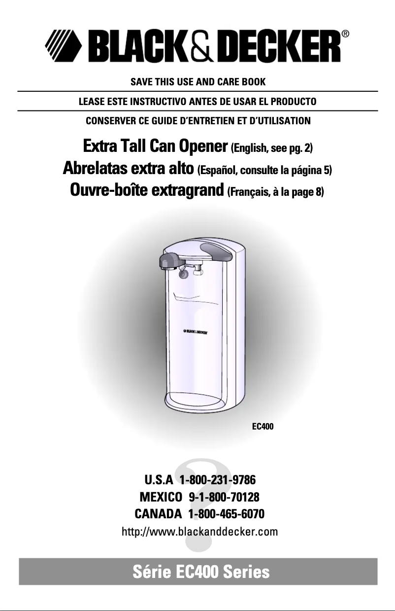 Imagen de la primera página del manual del dispositivo EC400