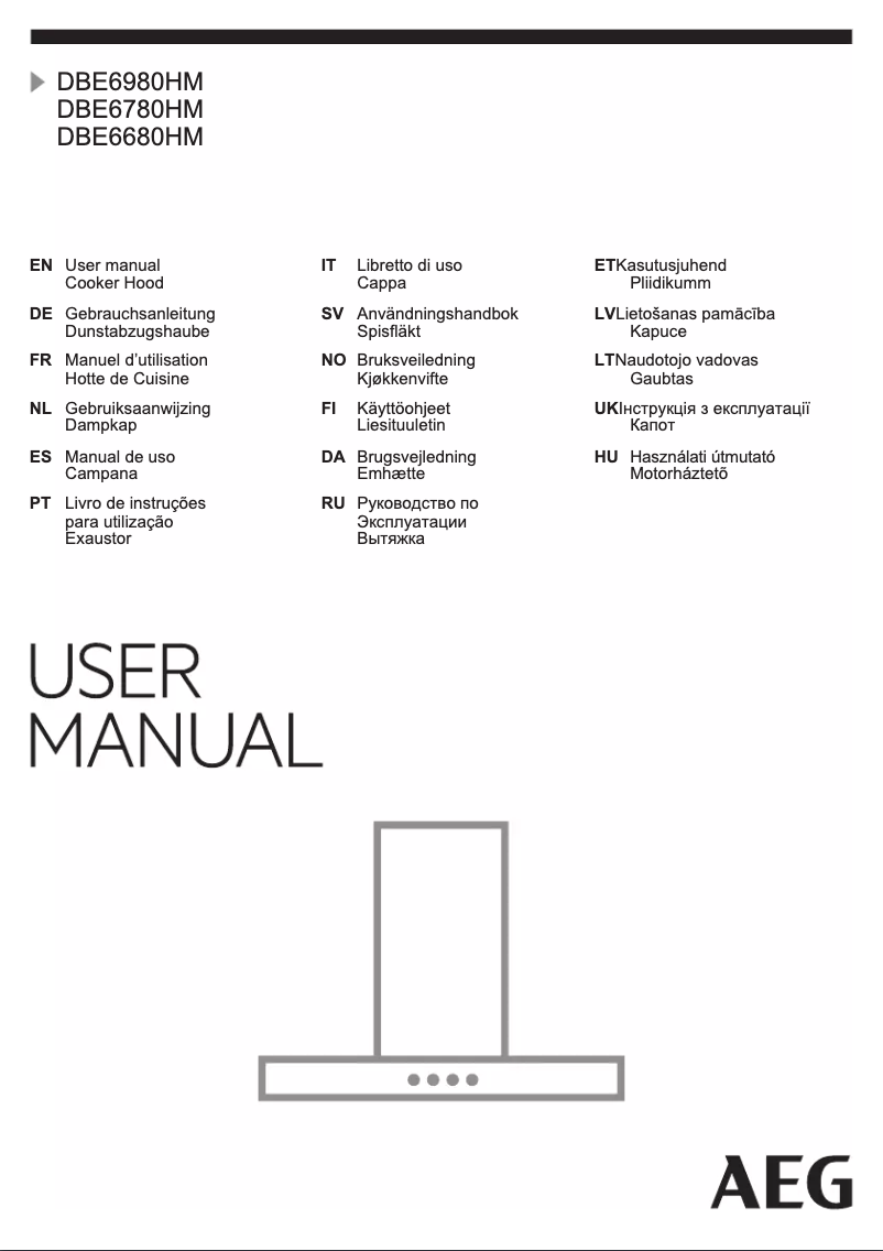 Page n°1 - Manuel utilisateur AEG DBE6680HM