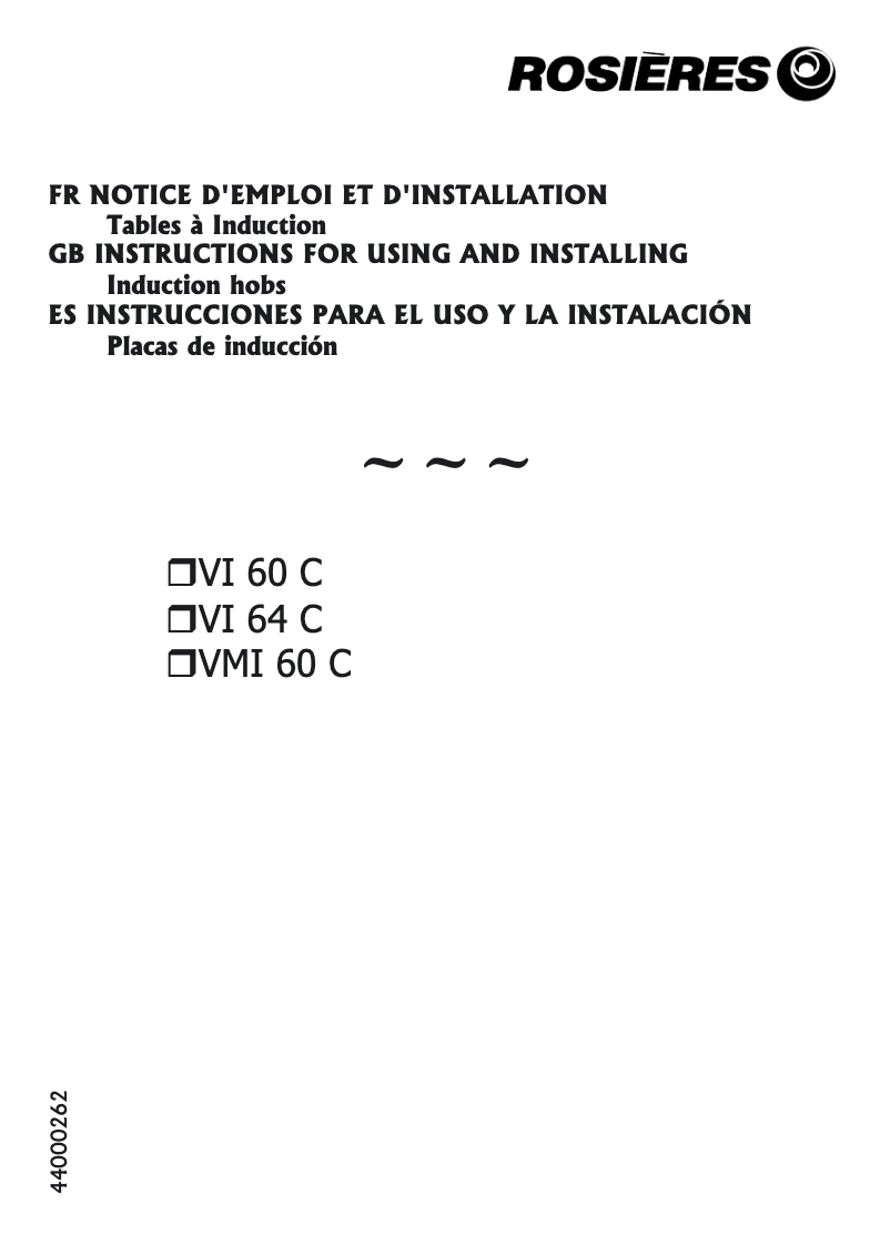 Página 1 del manual Manual de usuario Rosieres VMI 80 CPN