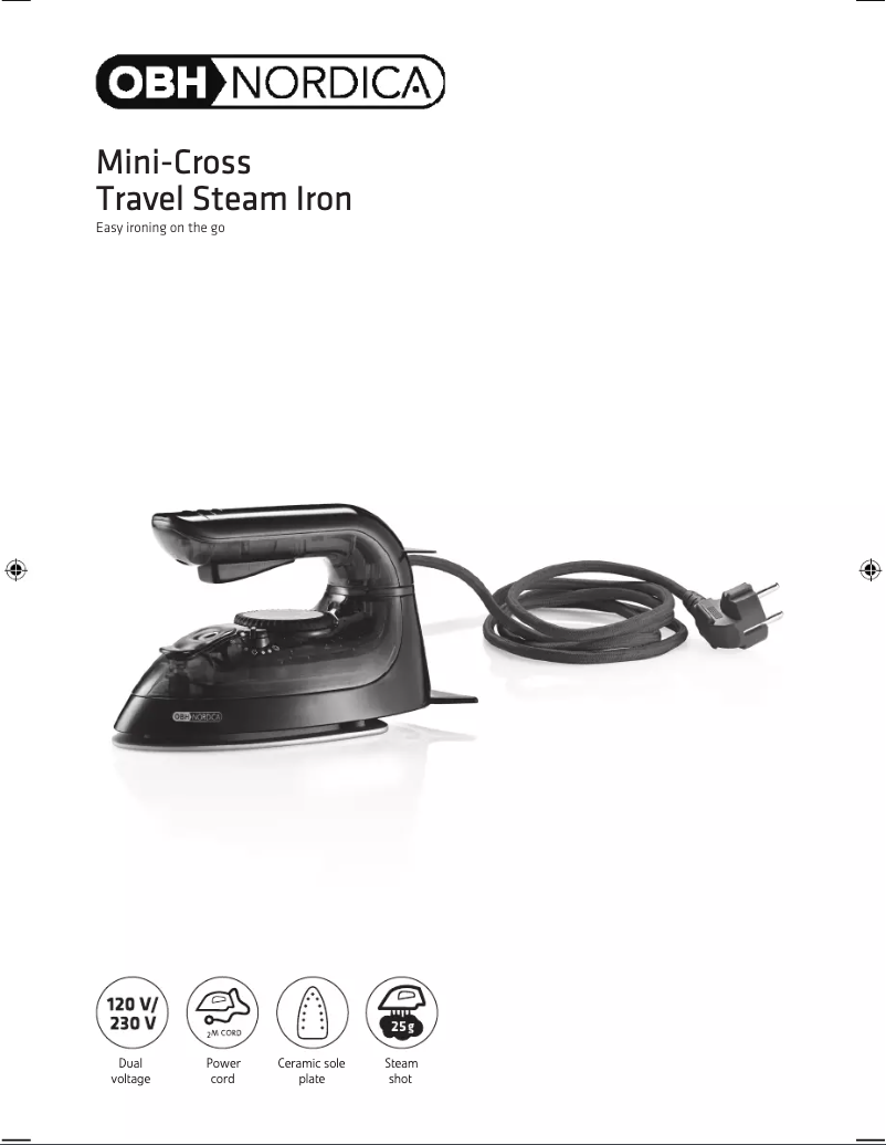 Page 1 de la notice Manuel utilisateur OBH Nordica Mini Cross Travel