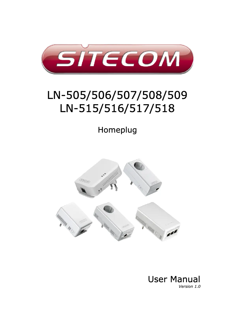 Page n°1 - Manuel utilisateur Sitecom LN-516