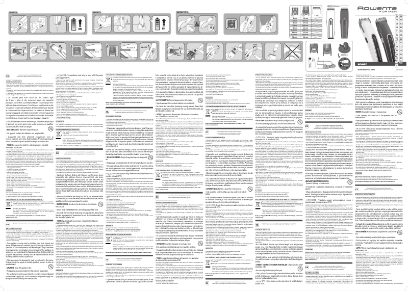 Page 1 de la notice Manuel utilisateur Rowenta Nomad TN1422