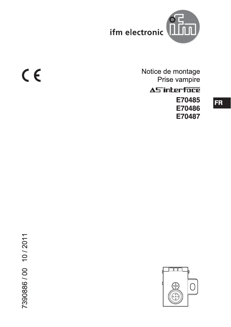 Page 1 de la notice Manuel utilisateur IFM E70485