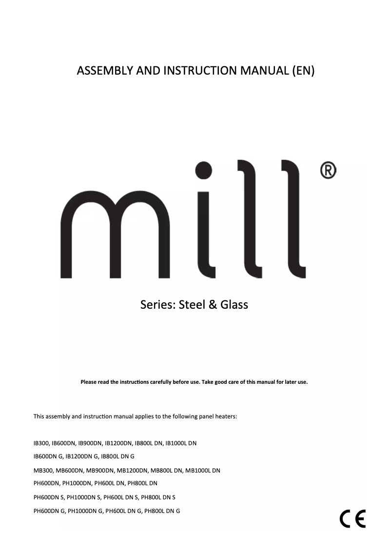 Page n°1 - Manuel utilisateur Mill GMB300