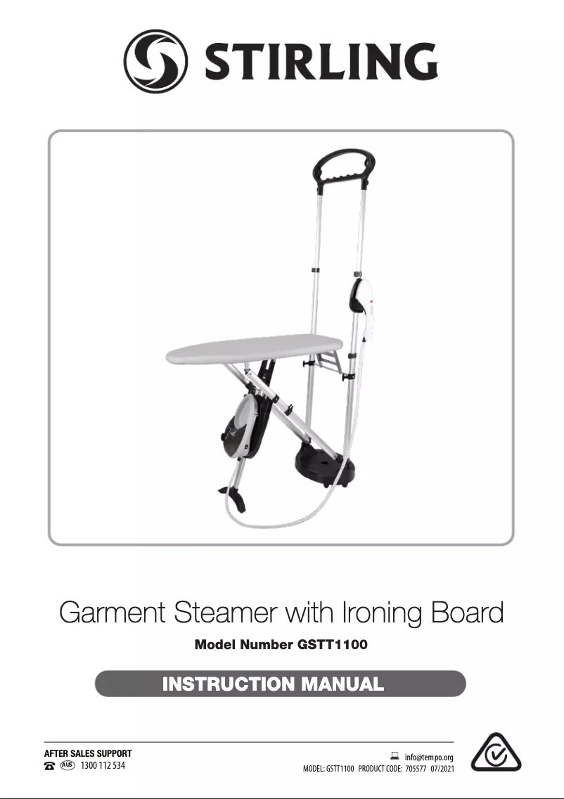 Page n°1 - Manuel utilisateur Stirling GSTT1100