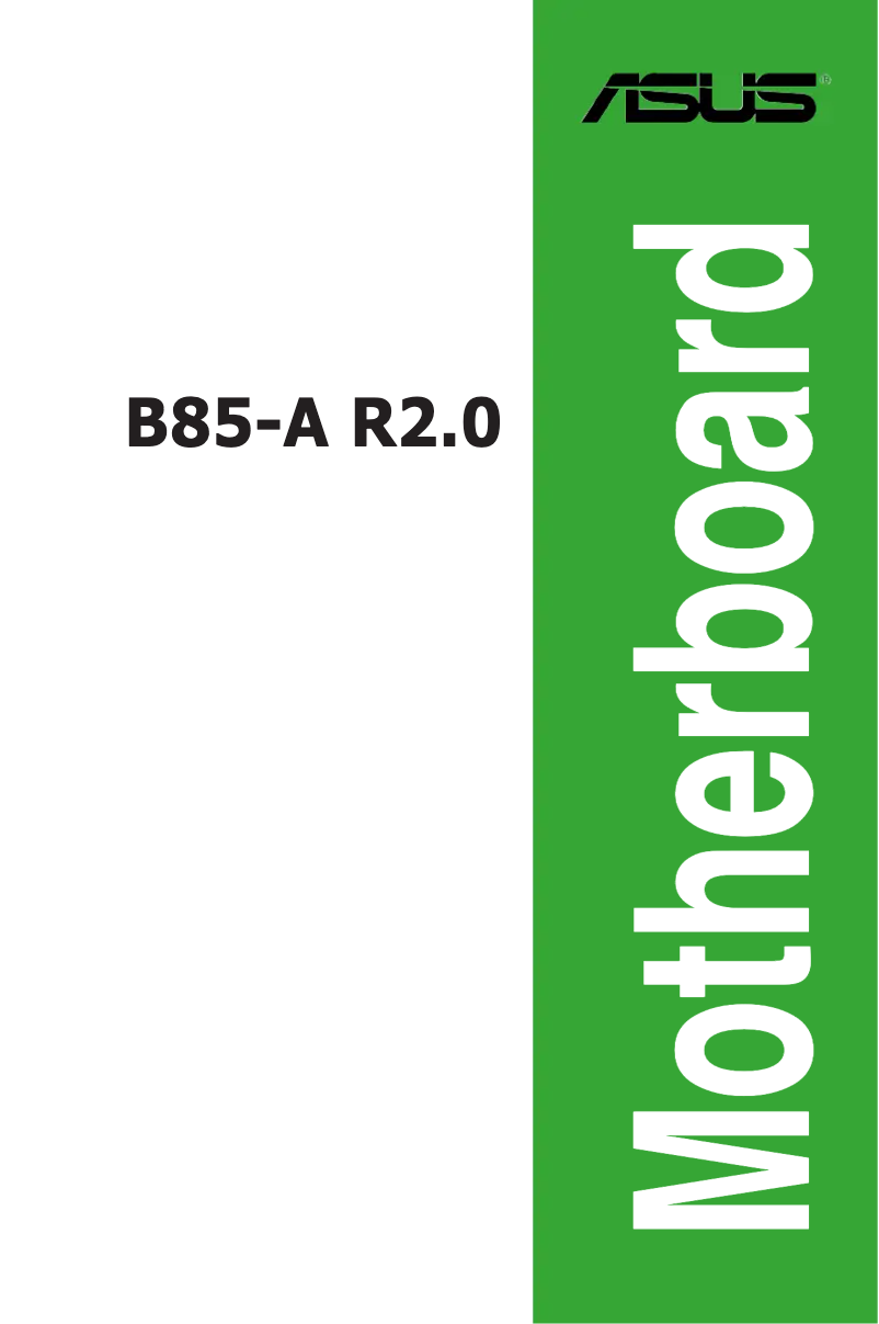 Page 1 de la notice Manuel utilisateur Asus B85-A R2.0