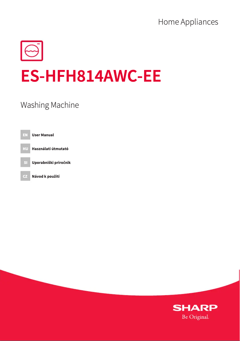 Page 1 de la notice Manuel utilisateur Sharp ES-HFH814AWC-EE